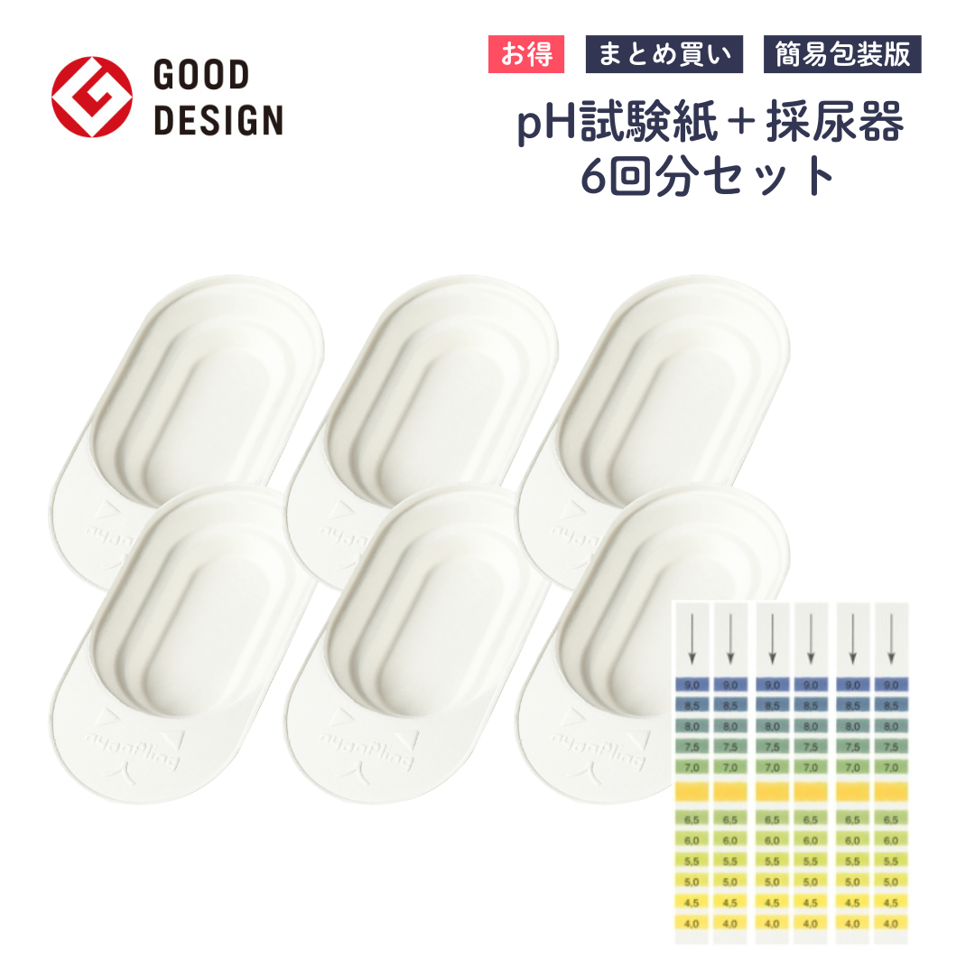 6回/12回分【pH試験紙+採尿器】犬猫用おしっこチェックセット nyanpling®|お得なまとめ買いセット
