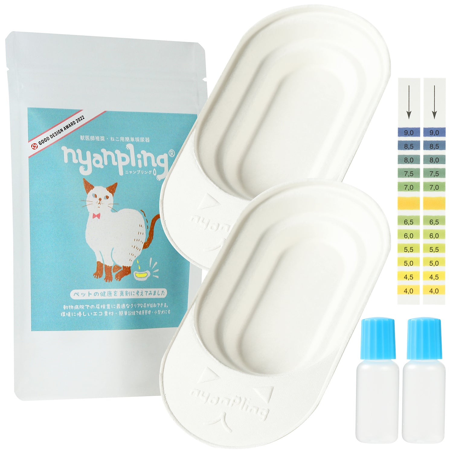 [Urine dropper and pH test paper included] Urine check set for dogs and cats nyanpling®