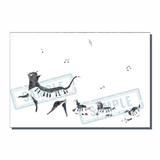 [NEW] Walking Piano Cat 🎹 / Tokoro Komugi Postcard